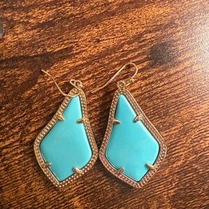 Kendra Scott Turquoise Alexandra Earrings